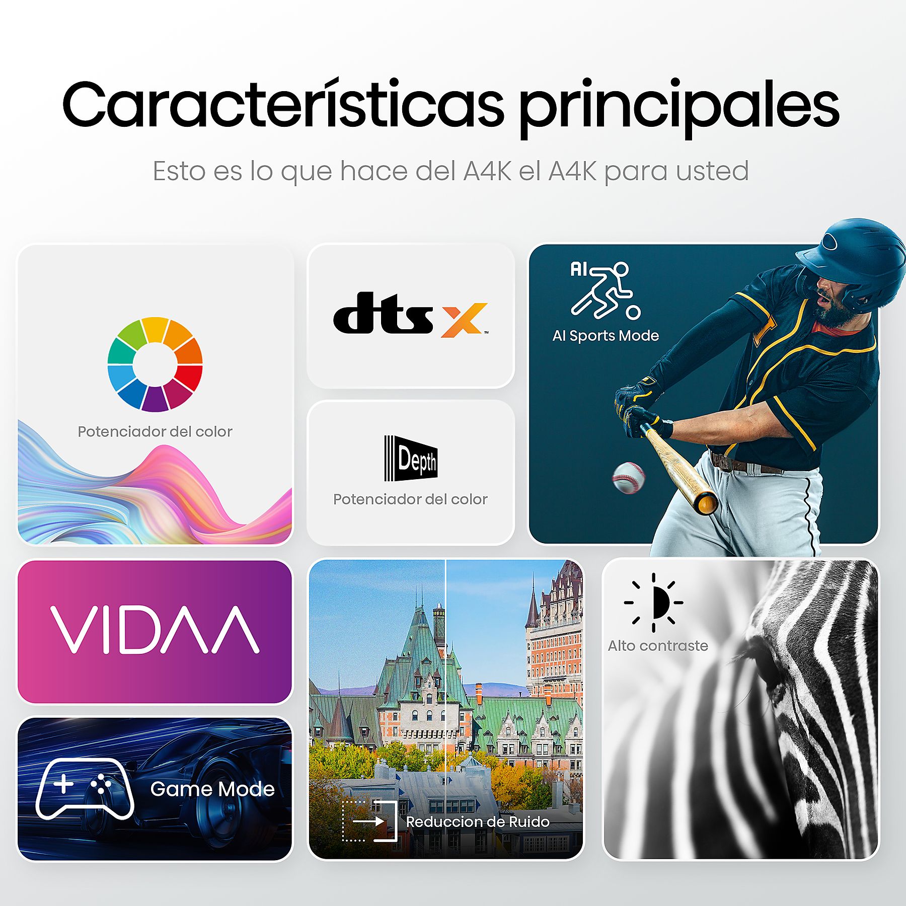 TV LED 32'' - Hisense 32A4K Smart TV HD, Modo juego, Modo deportes IA, DTS HD - Imagen 3